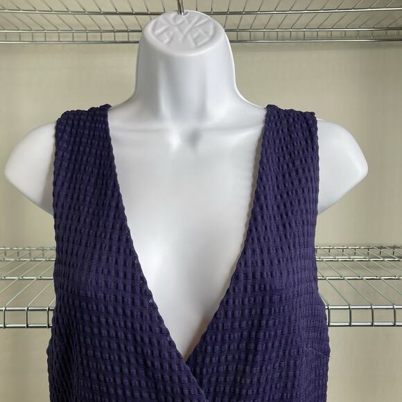 Anthropologie Rio Rao Navy Blue Tiered Dress Size‎ S Coquette Fairy Swiss Dot - Picture 7 of 10